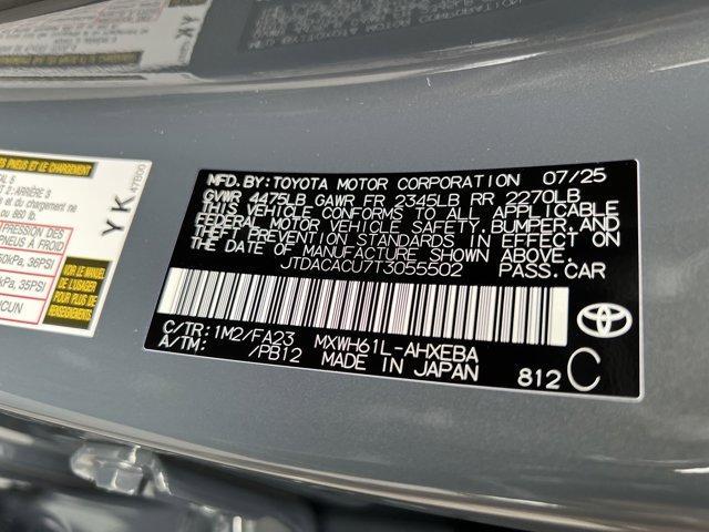 new 2026 Toyota Prius Plug-In Hybrid car, priced at $35,324