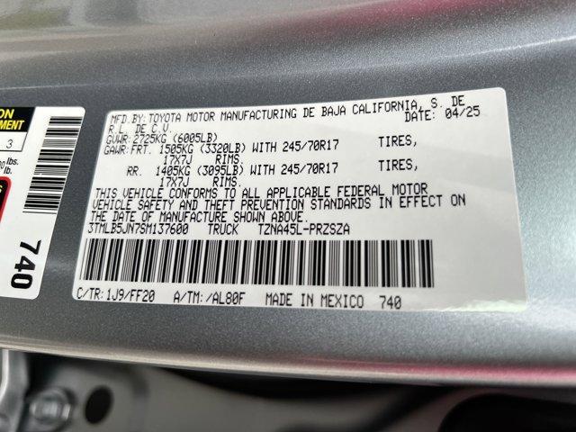 new 2025 Toyota Tacoma car, priced at $45,159