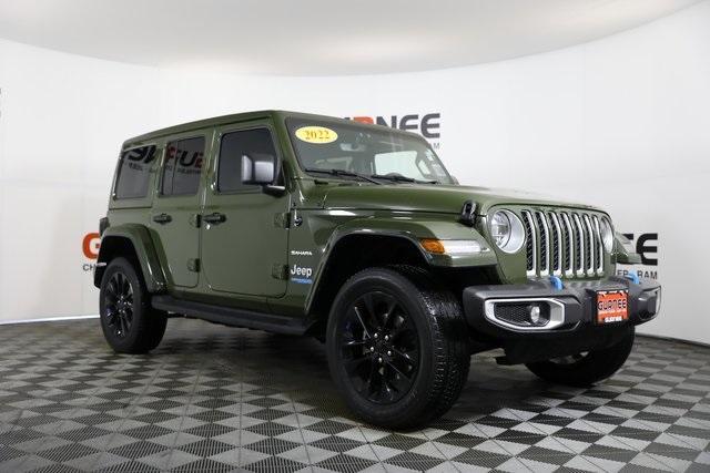 used 2022 Jeep Wrangler Unlimited 4xe car, priced at $29,148