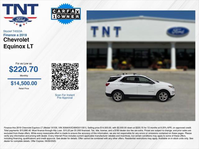 used 2019 Chevrolet Equinox car, priced at $14,250