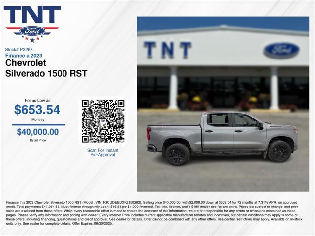 used 2023 Chevrolet Silverado 1500 car, priced at $39,750