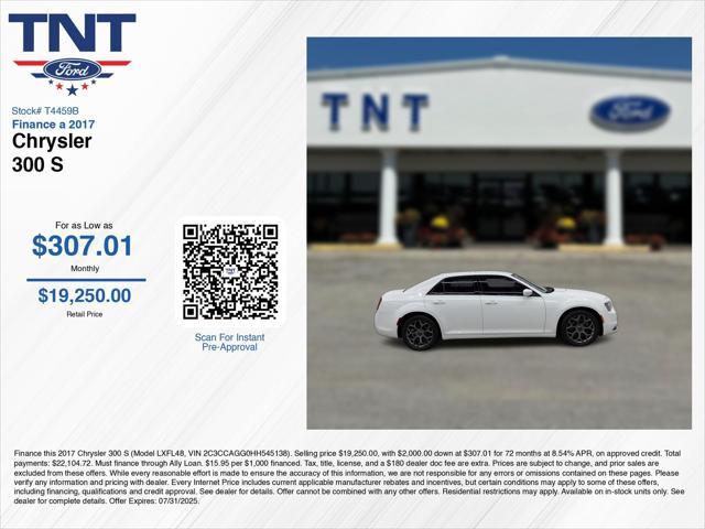 used 2017 Chrysler 300 car, priced at $18,500
