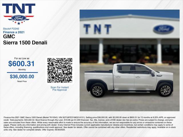 used 2021 GMC Sierra 1500 car, priced at $35,500