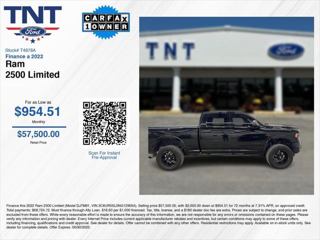used 2022 Ram 2500 car, priced at $57,250