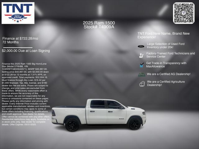 used 2025 Ram 1500 car, priced at $43,997