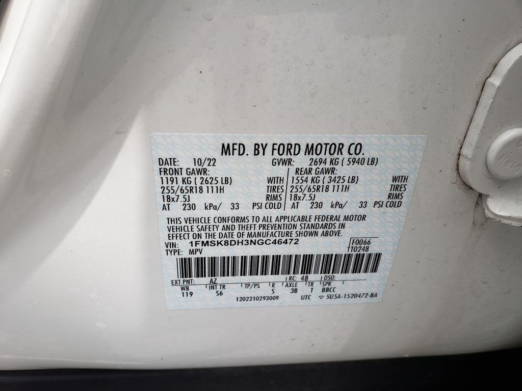 used 2022 Ford Explorer car, priced at $34,000
