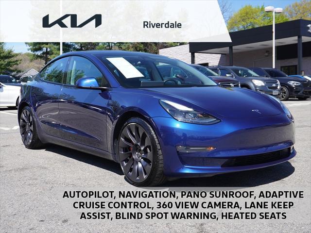 used 2021 Tesla Model 3 car, priced at $34,990