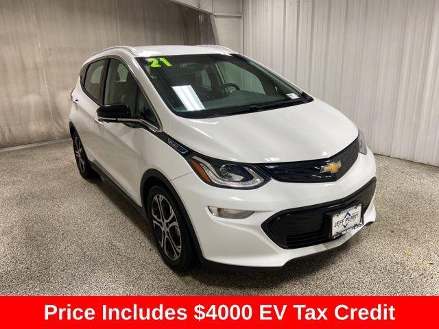 used 2021 Chevrolet Bolt EV car, priced at $16,202