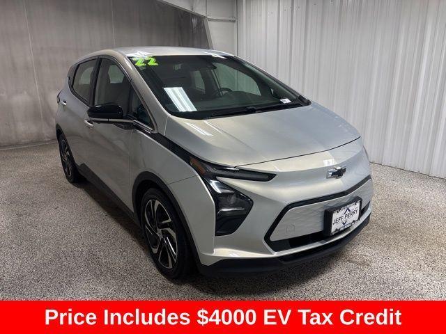 used 2022 Chevrolet Bolt EV car, priced at $17,016