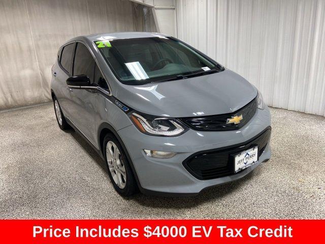 used 2021 Chevrolet Bolt EV car, priced at $13,817