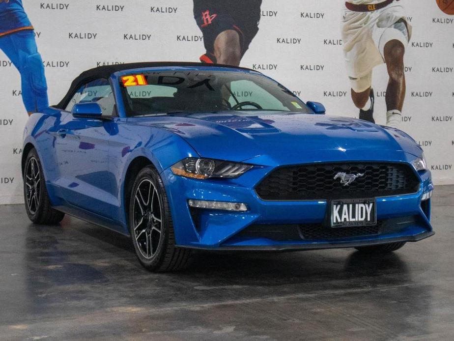 used 2021 Ford Mustang car, priced at $21,500