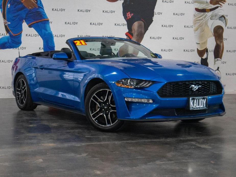 used 2021 Ford Mustang car, priced at $21,500