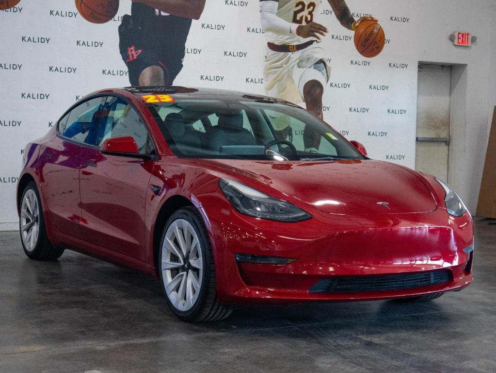 used 2023 Tesla Model 3 car, priced at $26,500