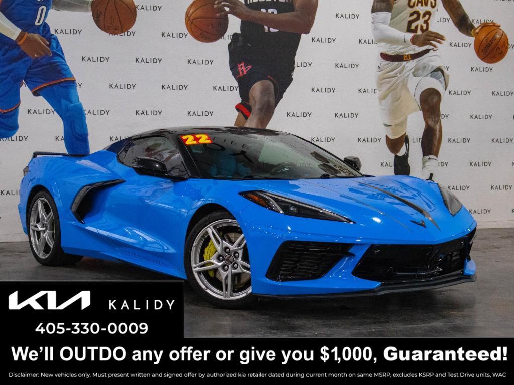 used 2022 Chevrolet Corvette car, priced at $71,750