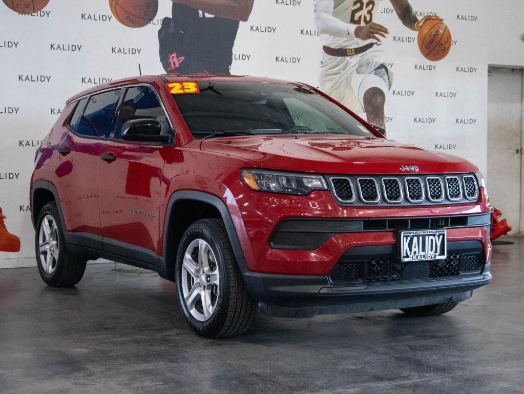 used 2023 Jeep Compass car, priced at $21,500