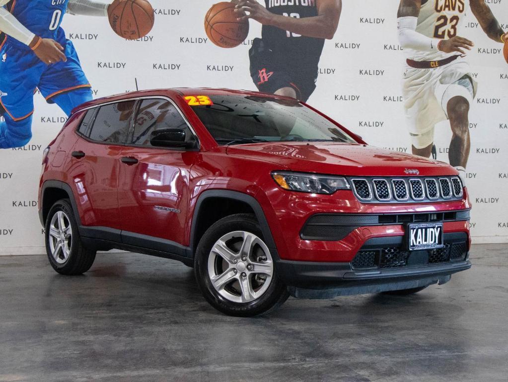 used 2023 Jeep Compass car, priced at $21,500