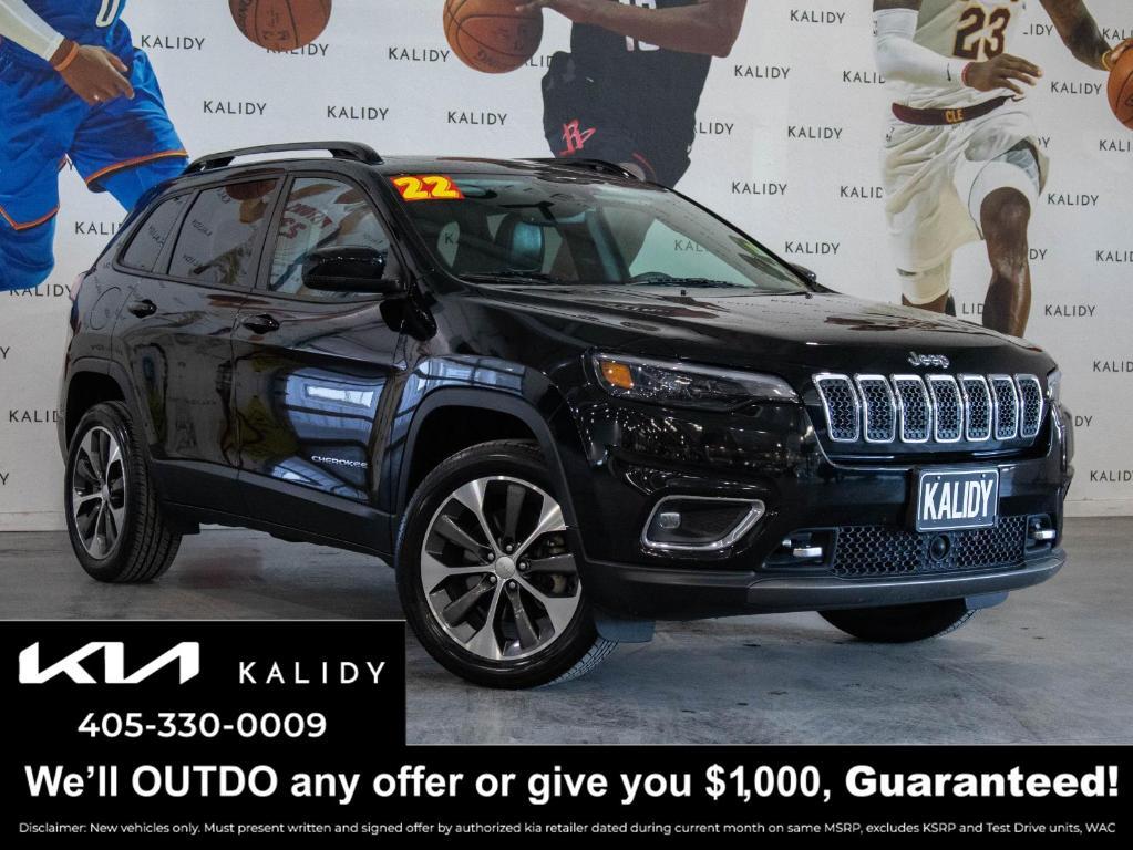 used 2022 Jeep Cherokee car, priced at $22,500