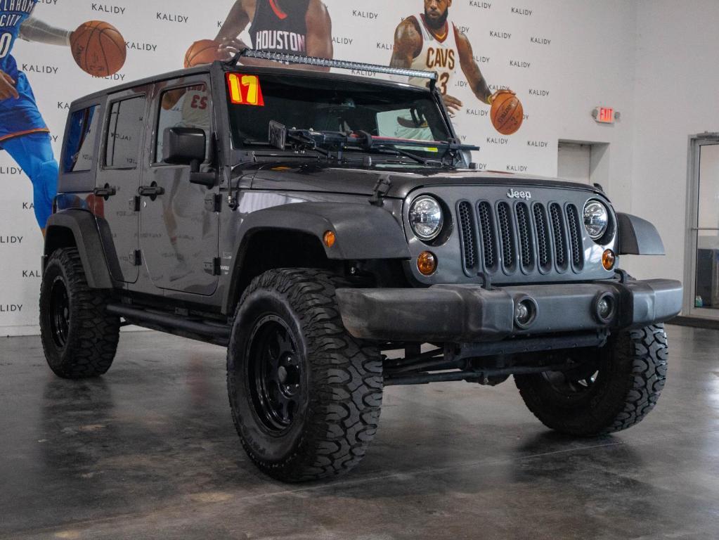 used 2017 Jeep Wrangler Unlimited car, priced at $18,000