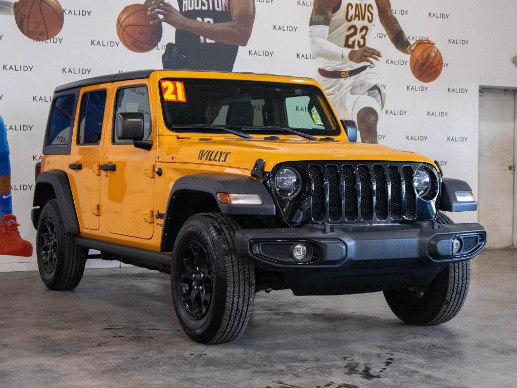used 2021 Jeep Wrangler Unlimited car, priced at $28,876