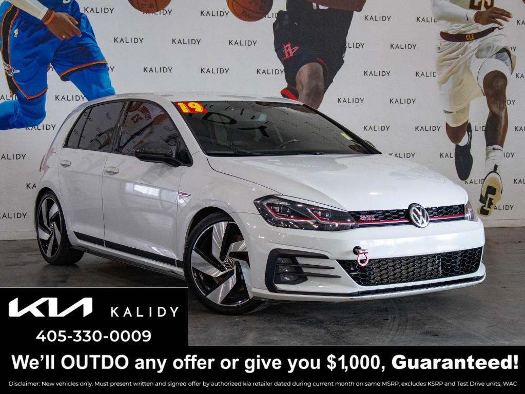 used 2019 Volkswagen Golf GTI car, priced at $14,750