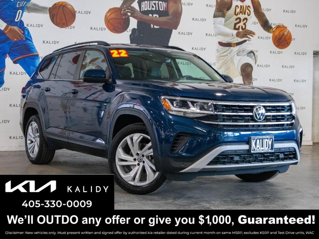 used 2022 Volkswagen Atlas car, priced at $25,250