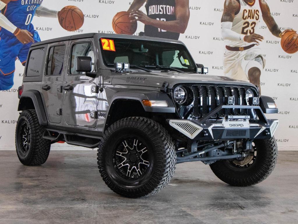 used 2021 Jeep Wrangler Unlimited car, priced at $34,250