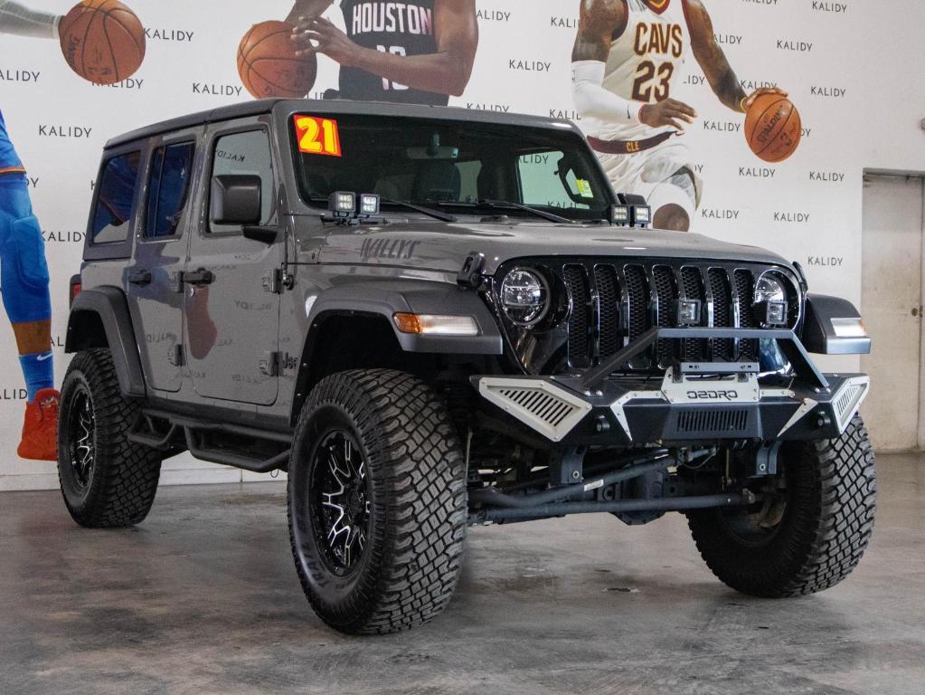 used 2021 Jeep Wrangler Unlimited car, priced at $34,250