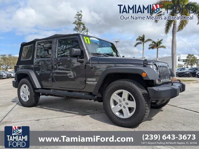 used 2017 Jeep Wrangler Unlimited car, priced at $22,082