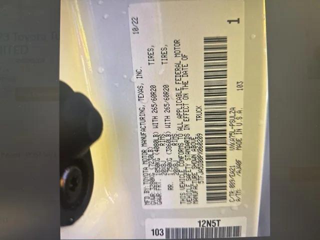 used 2023 Toyota Tundra car, priced at $46,583