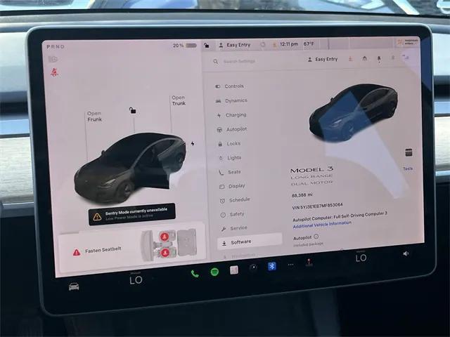 used 2021 Tesla Model 3 car, priced at $21,195