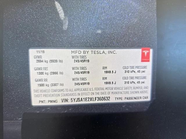 used 2020 Tesla Model S car, priced at $36,659