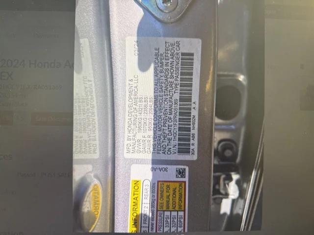 used 2024 Honda Accord car, priced at $25,601