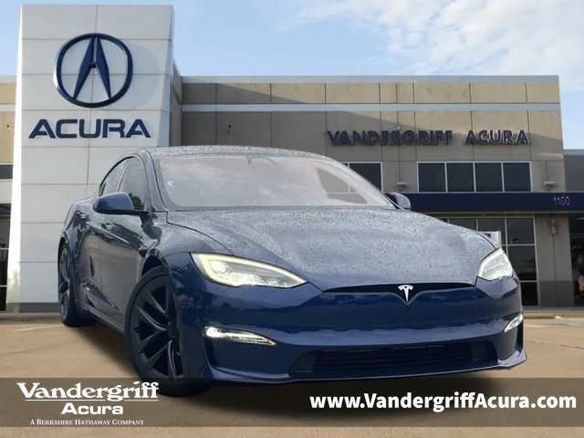 used 2021 Tesla Model S car, priced at $55,658