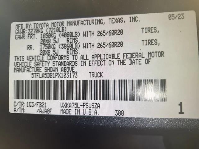 used 2023 Toyota Tundra car, priced at $42,793