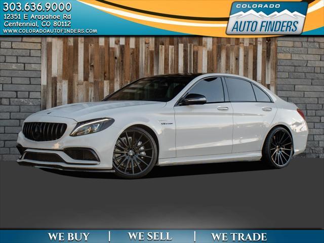 used 2018 Mercedes-Benz AMG C 63 car, priced at $34,800