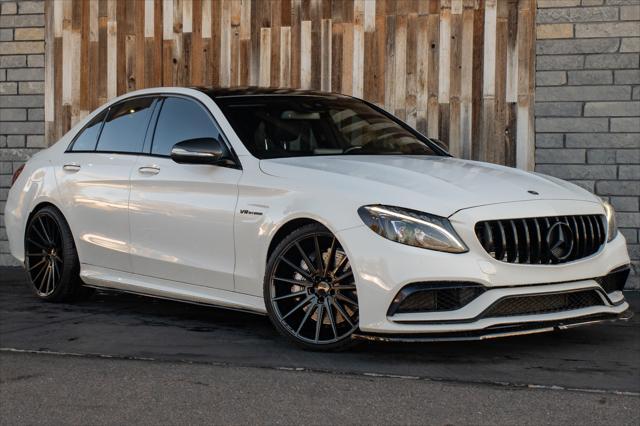 used 2018 Mercedes-Benz AMG C 63 car, priced at $34,800