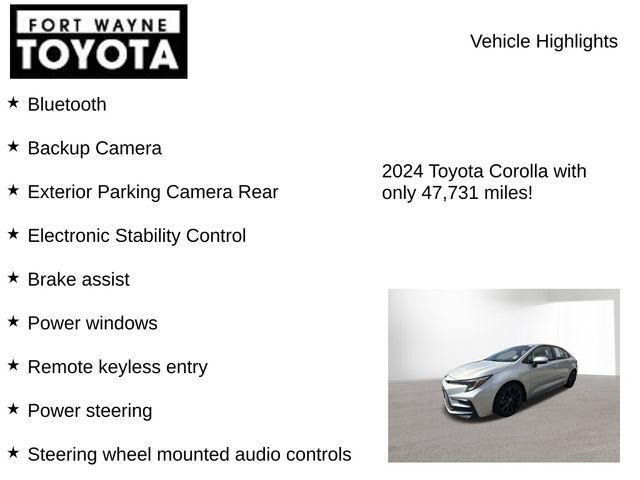 used 2024 Toyota Corolla car, priced at $23,059
