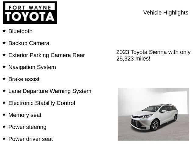 used 2023 Toyota Sienna car, priced at $50,329