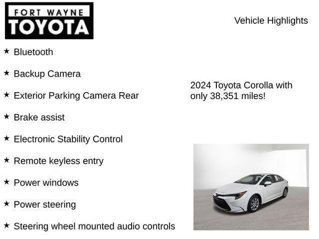 used 2024 Toyota Corolla car, priced at $21,879
