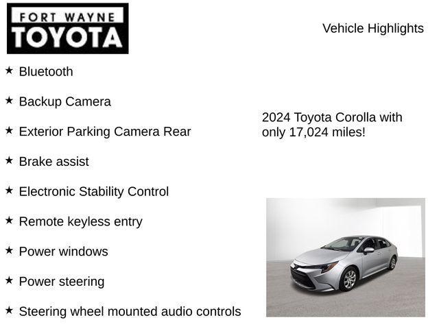 used 2024 Toyota Corolla car, priced at $22,600