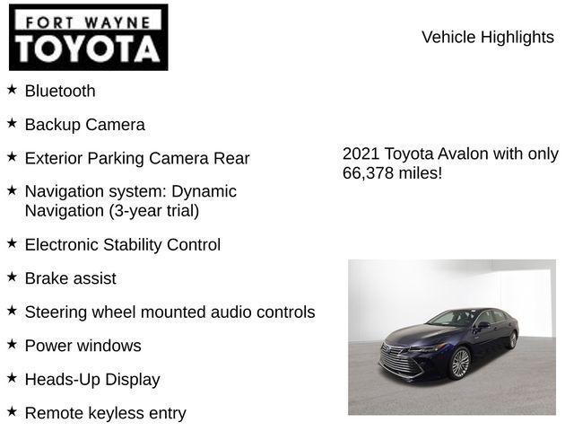 used 2021 Toyota Avalon Hybrid car, priced at $27,658