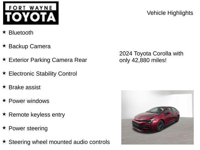 used 2024 Toyota Corolla car, priced at $24,101