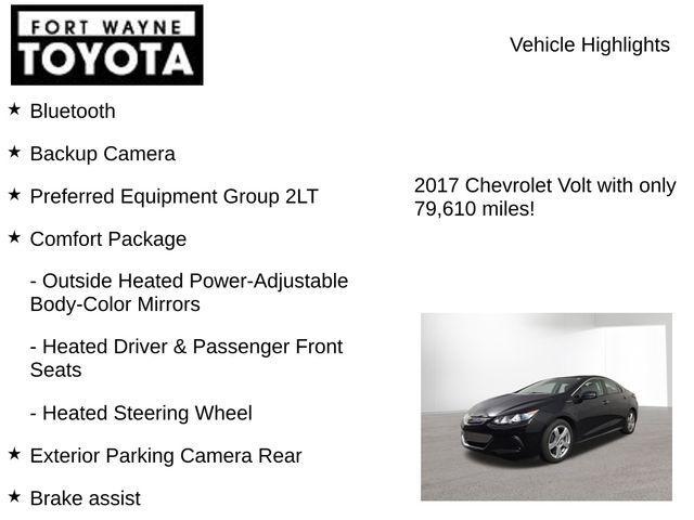 used 2017 Chevrolet Volt car, priced at $11,704