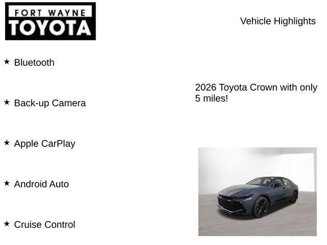 new 2026 Toyota Crown car, priced at $46,536