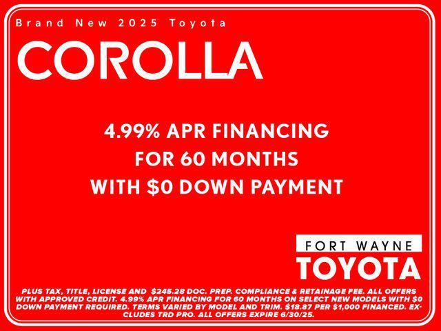 new 2025 Toyota Corolla car, priced at $26,168