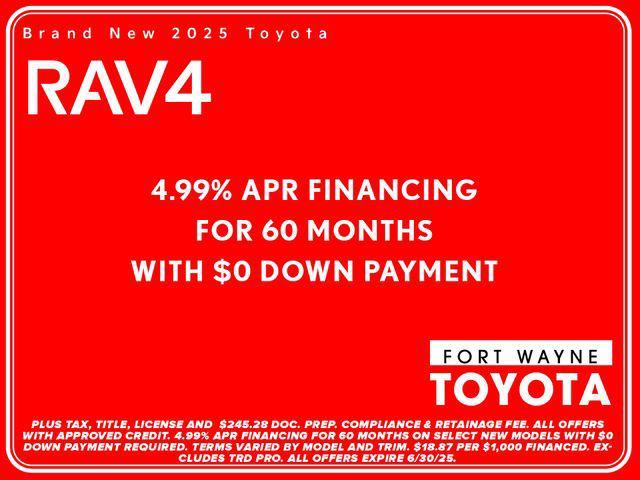new 2025 Toyota RAV4 car, priced at $32,136