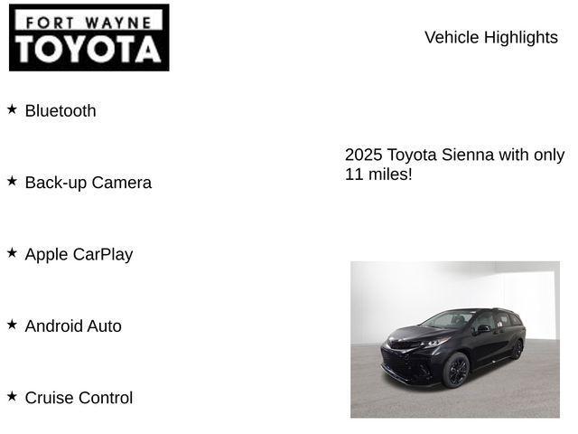 new 2025 Toyota Sienna car, priced at $48,991
