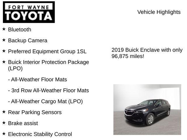 used 2019 Buick Enclave car, priced at $15,722