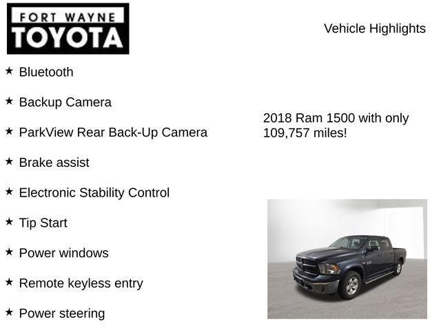used 2018 Ram 1500 car, priced at $17,472