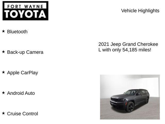 used 2021 Jeep Grand Cherokee L car, priced at $27,674